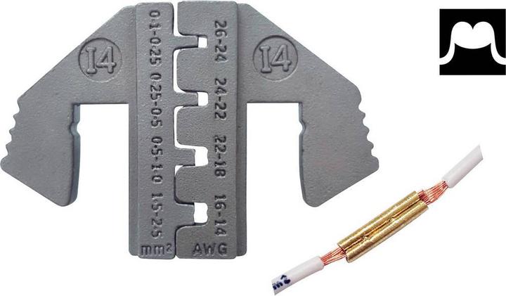 Actual product image Toolcraft Flat plug crimping range: 0.1 to 2.5 mm² (34.10 mm)