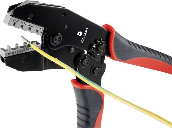 Actual product image Toolcraft Flat plug crimping range: 0.1 to 2.5 mm² (34.10 mm)