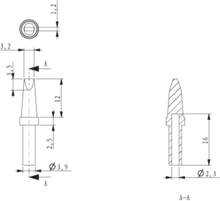 Immagine prodotto Toolcraft Punta di saldatura a scalpello da 3,2 mm (Punta di saldatura)