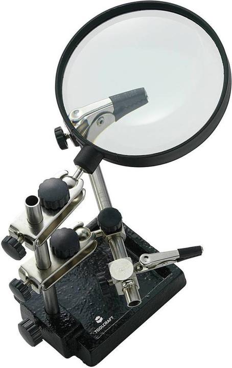 Image du produit Toolcraft Aide au soudage et à l'assemblage avec loupe en verre ZD-10H (Troisième main)