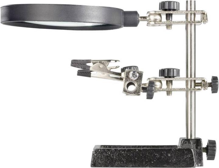 Image du produit Toolcraft Aide au soudage et à l'assemblage avec loupe en verre ZD-10H (Troisième main)