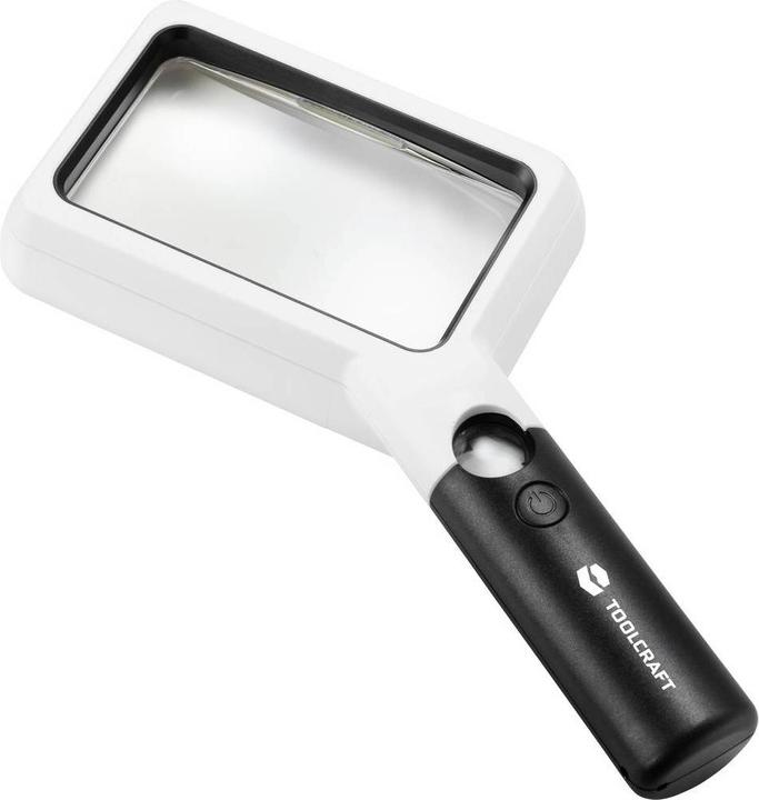 Image du produit Toolcraft Loupe à main à LED carrée