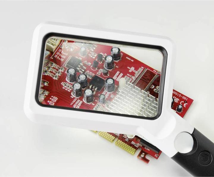 Image du produit Toolcraft Loupe à main à LED carrée