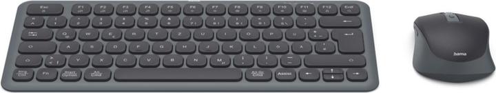 Produktbild Hama Multi-Device-Tastatur-Maus-Set WKM-500 kabellos klein SW QWERTZ DE (DE, Kabellos)