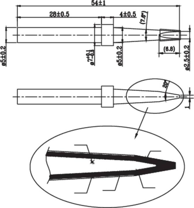 Actual product image Toolcraft Soldering tip (Spare)