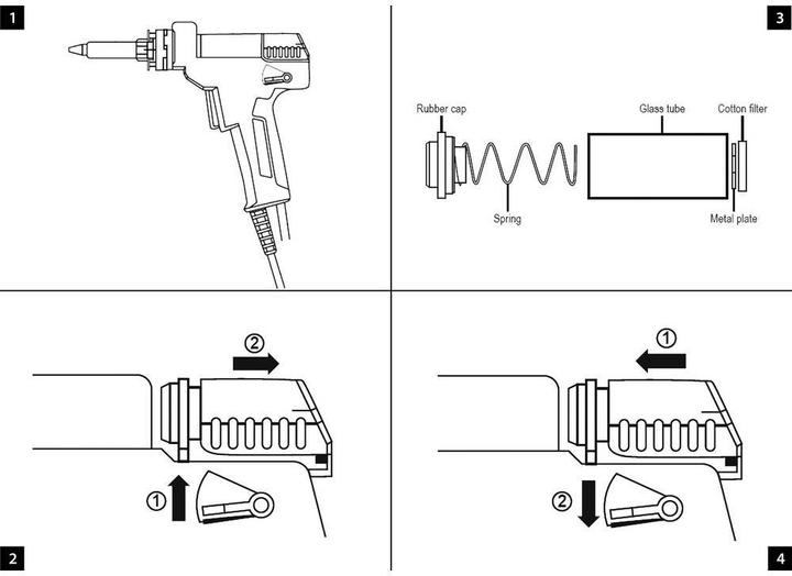 Actual product image Toolcraft Repair kit for desoldering gun 1620656 (Preliminary filter)