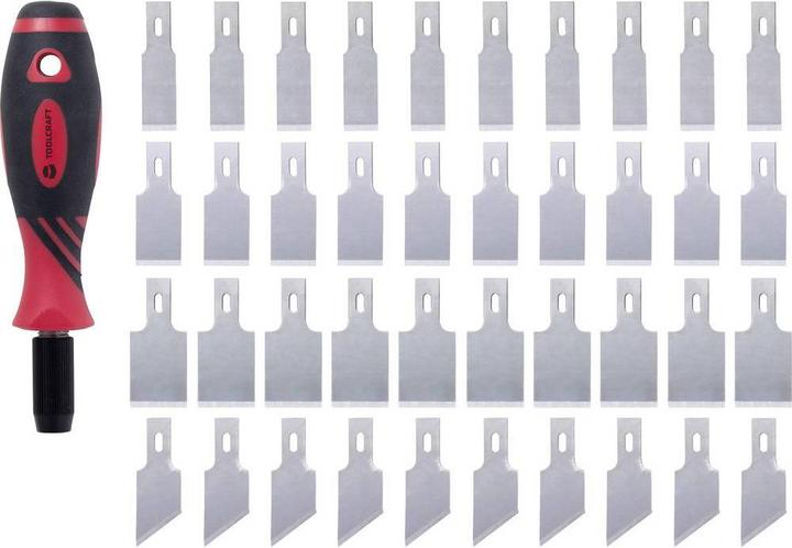 Image du produit Toolcraft 41 pcs. jeu de racloirs 12mm, 16mm, 20mm aluminium