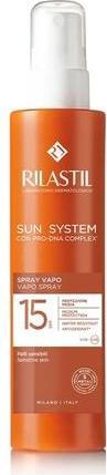 Actual product image Rilastil Sun System Body Spray Ultra Light SPF15 for All Skin Types 200ml (Sun spray, SPF 15, 200 ml)