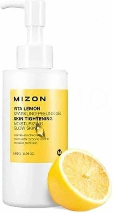 Actual product image Mizon Vita Lemon Sparkling Peeling Gel Moistruzing & Glow Skin Sparkling Face Scrub Lemon 145g (Exfoliation)
