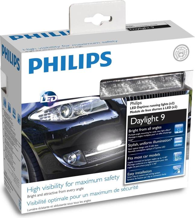 Actual product image Philips Daylight 9 LED daytime running light