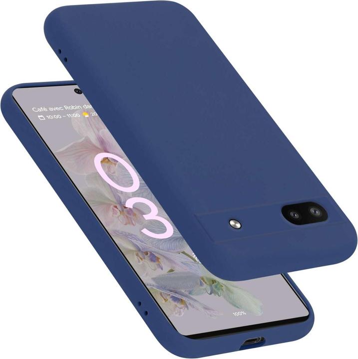 Actual product image Cadorabo Bumper Case for Google PIXEL 6A TPU Liquid Silicone Cover for Google PIXEL 6A (Google Pixel 6a)