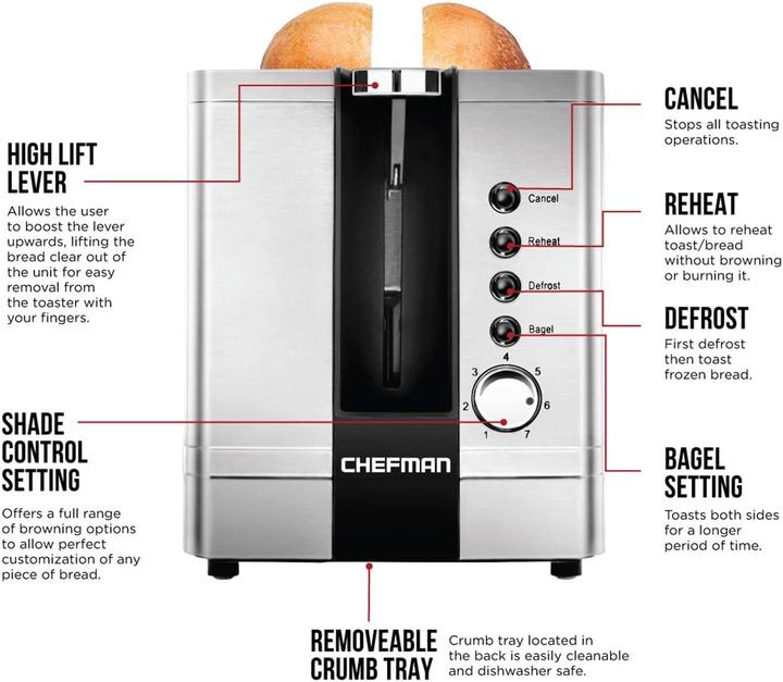 Immagine prodotto Chefman Tostapane in acciaio inox