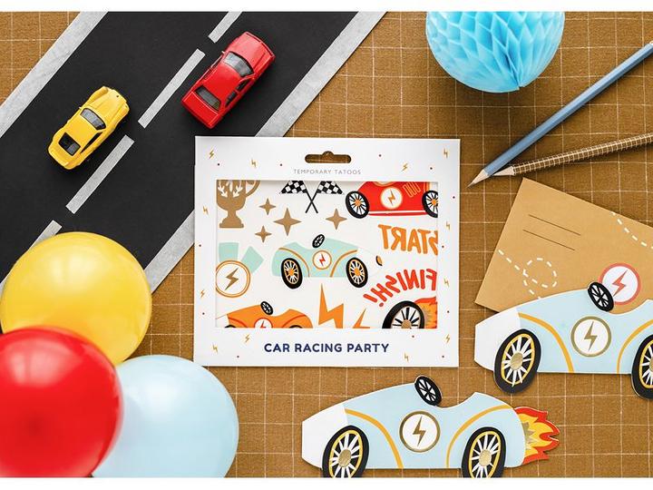 Actual product image Partydeco Tattoo Set Car 11 motifs, Category: Tattoo