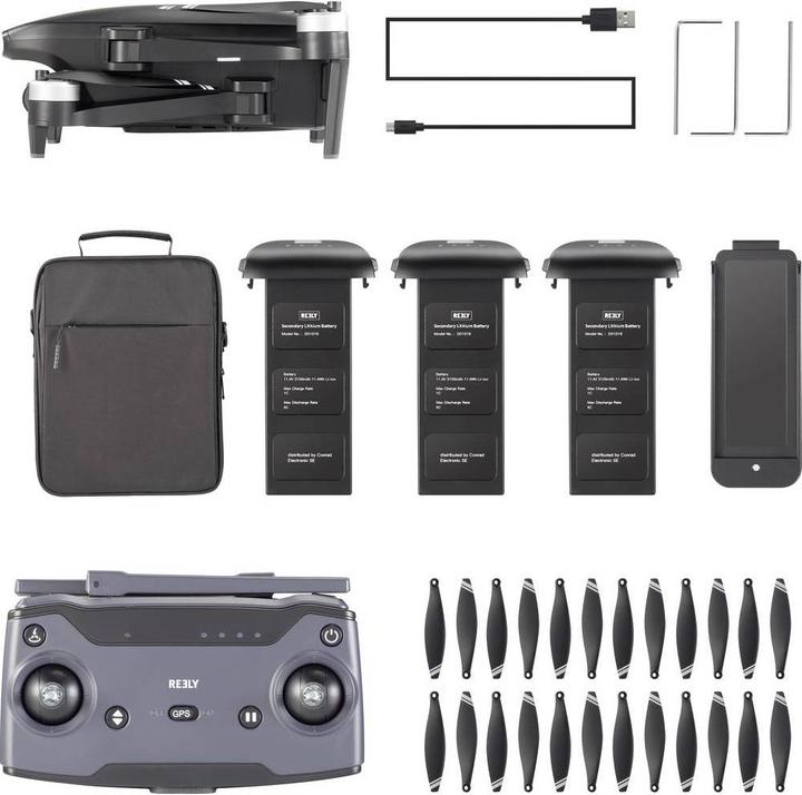 Immagine prodotto Reely Quadrocottero GPS 4K Gravitii Super Combo (538 g, 20 Mpx)