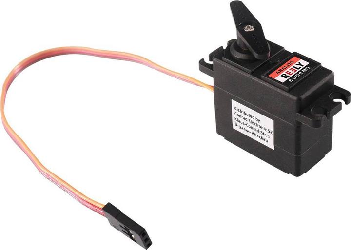 Actual product image Reely Micro servo Analogue servo Gear material: Metal Connector system: JR