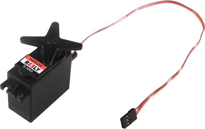Actual product image Reely Standard servo Analogue servo Gear material: Plastic Connector system: JR