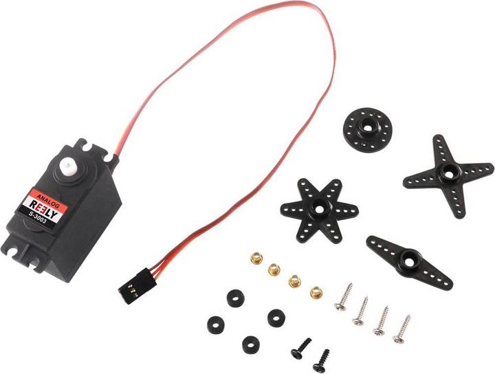 Actual product image Reely Standard servo Analogue servo Gear material: Plastic Connector system: JR