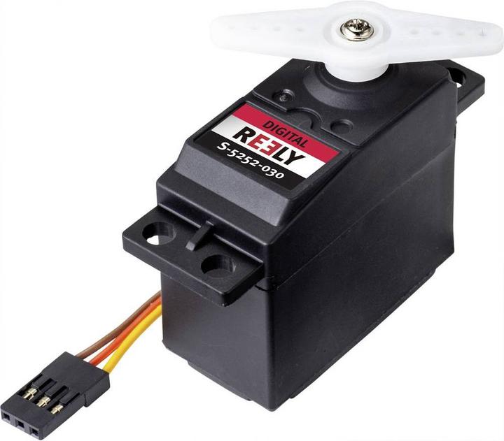 Image du produit Reely Servo standard S-5252-030 Servo numérique Matériau de l'engrenage : Plastique Système de connexion