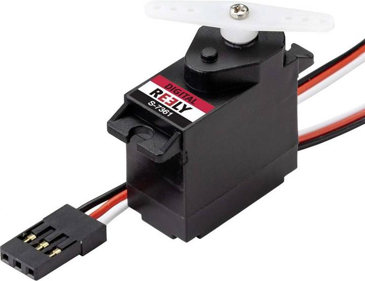 Actual product image Reely Micro servo Digital servo Gearbox material: Plastic Connector system: JR (S