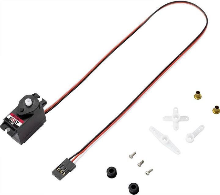 Actual product image Reely Micro servo Digital servo Gearbox material: Plastic Connector system: JR (S
