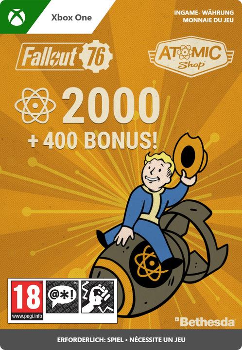 Produktbild Microsoft Fallout 76 - 2000 (+400 Bonus) Atoms (1500 CHF)