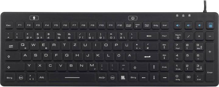 Produktbild Renkforce Industrielle staub- und spritzwassergeschützte USB-Tastatur (DE, Kabelgebunden)