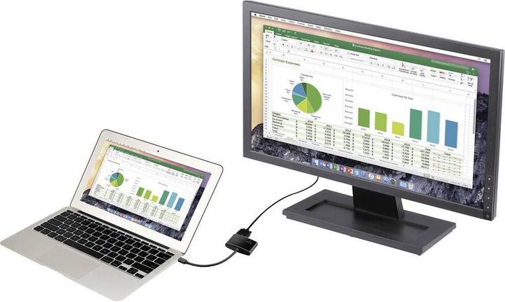 Produktbild Renkforce Mini-DisplayPort zu HDMI + VGA Adapter (VGA, 15 cm)