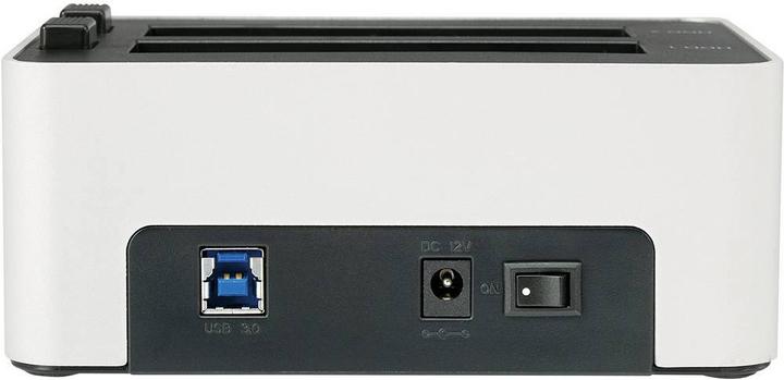Actual product image Renkforce USB 3 SATA hard disk docking station with clone function