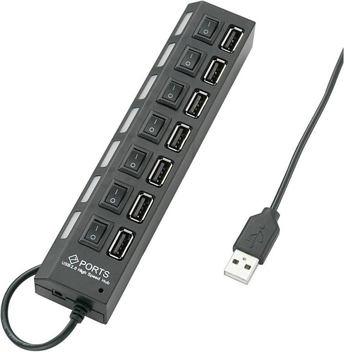 Renkforce RF-4847589 (USB-A, 7 Havens)