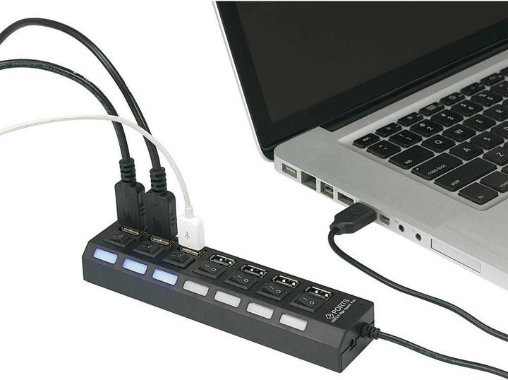 Productafbeelding Renkforce RF-4847589 (USB-A, 7 Havens)