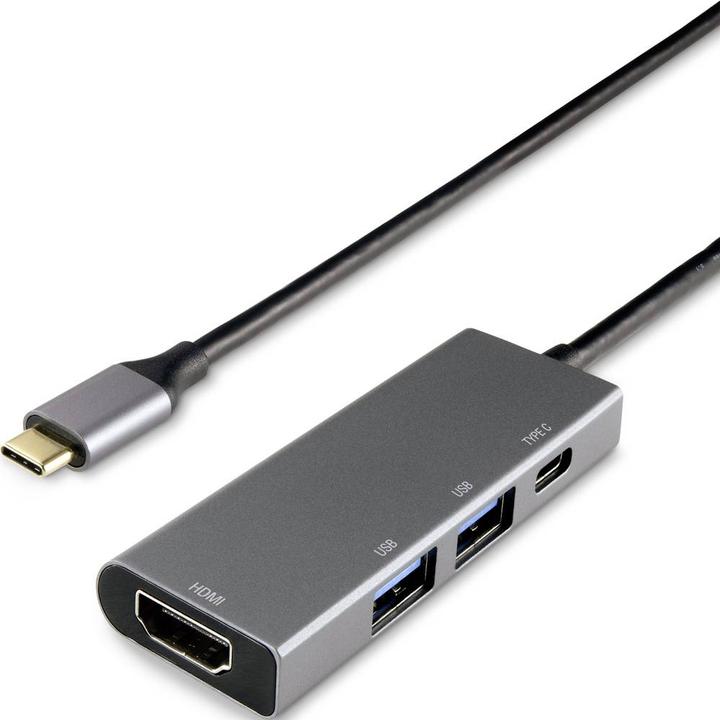 Produktbild Renkforce USB-C auf HDMI-Multiport-Adapter (USB-C, 4 Ports)