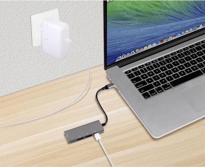 Produktbild Renkforce USB-C auf HDMI-Multiport-Adapter (USB-C, 4 Ports)