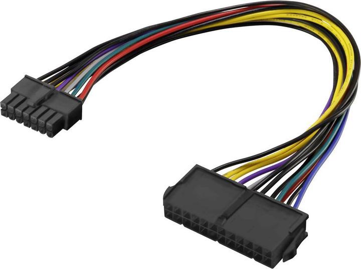Actual product image Renkforce Power supply 14-pin power (W) to ATX, 24-pin (M)