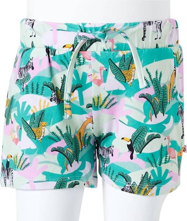 Actual product image VidaXL Children's shorts with drawstring Light mint green 104.Material (104)