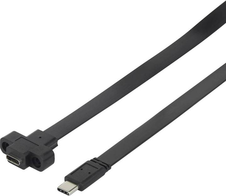 Image du produit Renkforce Câble d'extension USB 3.1 (Gen 2) (1x USB-C™ plug (0.50 m, USB 3.0, 15 W)