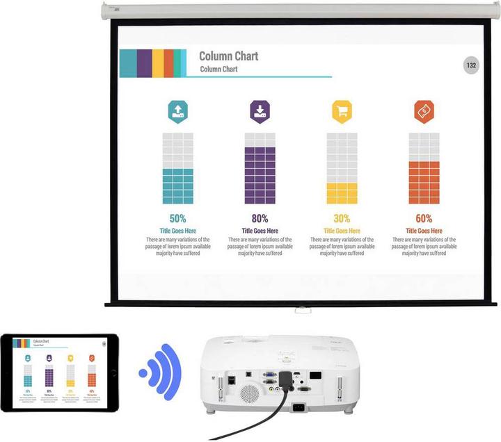 Image du produit Renkforce Clé de streaming HDMI (AirPlay, Miracast, DLNA)