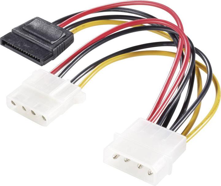 Actual product image Renkforce IDE to SATA+IDE power adapter cable 15 cm