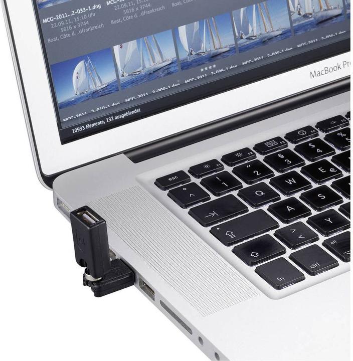 Produktbild Renkforce USB 2 Adapter A/A mit 3D-Gelenk (USB 2.0, 2.50 W)