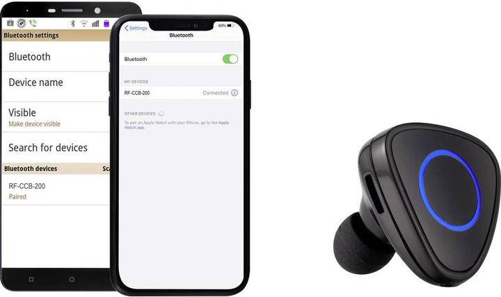 Image du produit Renkforce Connecteur de charge USB pour voiture avec fonction mains libres Bluetooth