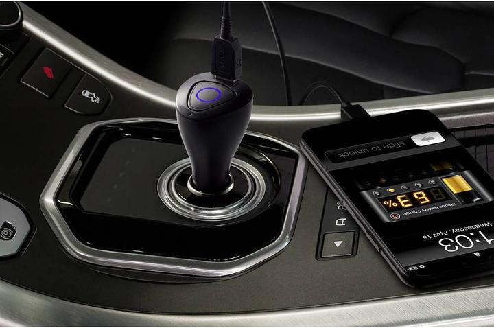 Image du produit Renkforce Connecteur de charge USB pour voiture avec fonction mains libres Bluetooth
