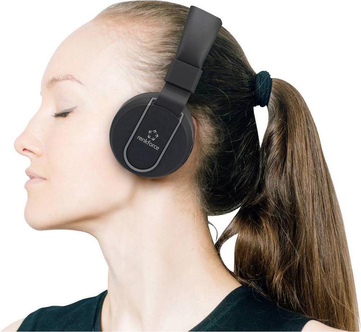 Produktbild Renkforce Bluetooth Kopfhörer RF-BTK-100 (10 h, Kabelgebunden)