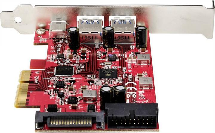 Produktbild Renkforce 5 Port USB3.1 Controllerkarte 10Gbps PCIe-Host-Adapter
