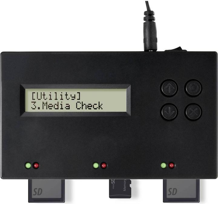 Produktbild Renkforce Tragbares SD/MicroSD Flash-Lesegerät mit Kopierfunktion v. 1 auf 2 von (Micro USB)