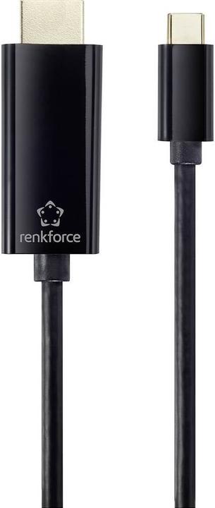 Actual product image Renkforce USB-C 3.1 male to HDMI male 0.5 m (0.50 m, HDMI)