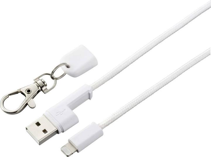 Actual product image Renkforce Keychain USB to Lightning Cable (0.95 m, 2.50 W)