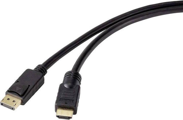 Produktbild Renkforce DisplayPort HDMI Anschlusskabel 20 m mit Ferritkern (20 m, HDMI, DisplayPort)