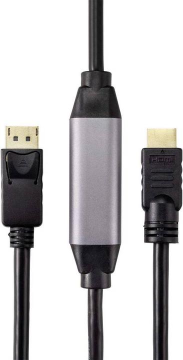 Produktbild Renkforce DisplayPort HDMI Anschlusskabel 20 m mit Ferritkern (20 m, HDMI, DisplayPort)