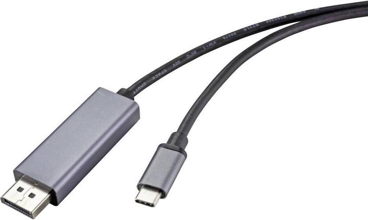 Produktbild Renkforce DisplayPort auf USB-C Kabel, bidirektional (1 m, DisplayPort)
