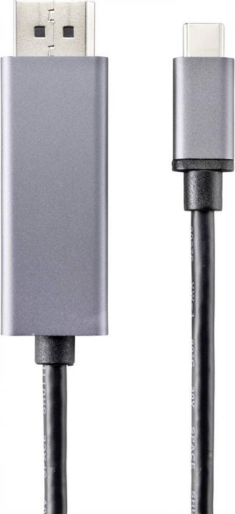 Produktbild Renkforce DisplayPort auf USB-C Kabel, bidirektional (1 m, DisplayPort)
