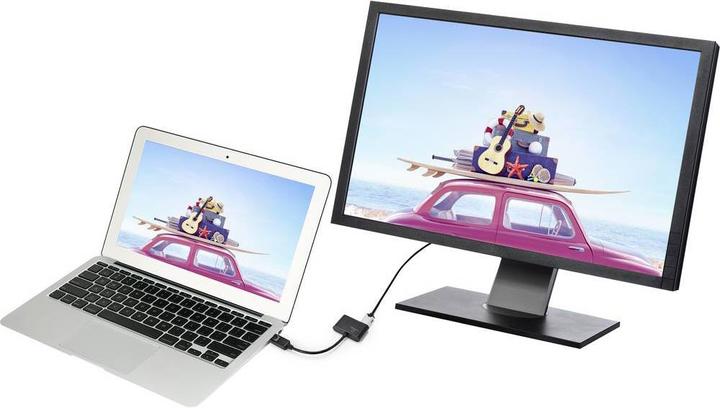Actual product image Renkforce Display port to HDMI + VGA adapter (0.15 m, VGA, DisplayPort, HDMI)
